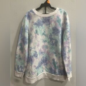 Cat & Jack Tie Dye Fleece Lined Sweater Size 10/12